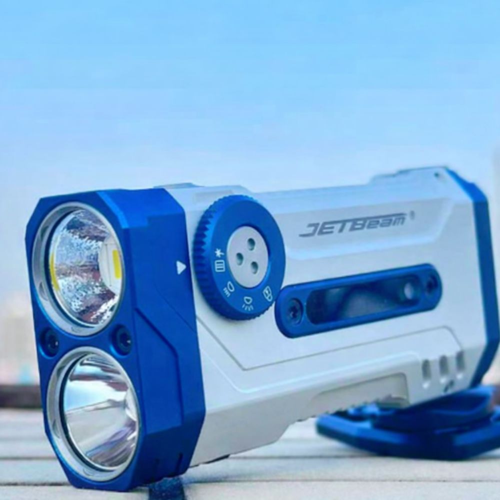 JETBeam E28 Rechargeable EDC Torch, 3300 Lumens, 365 Metres - LIMITED EDITION WHITE