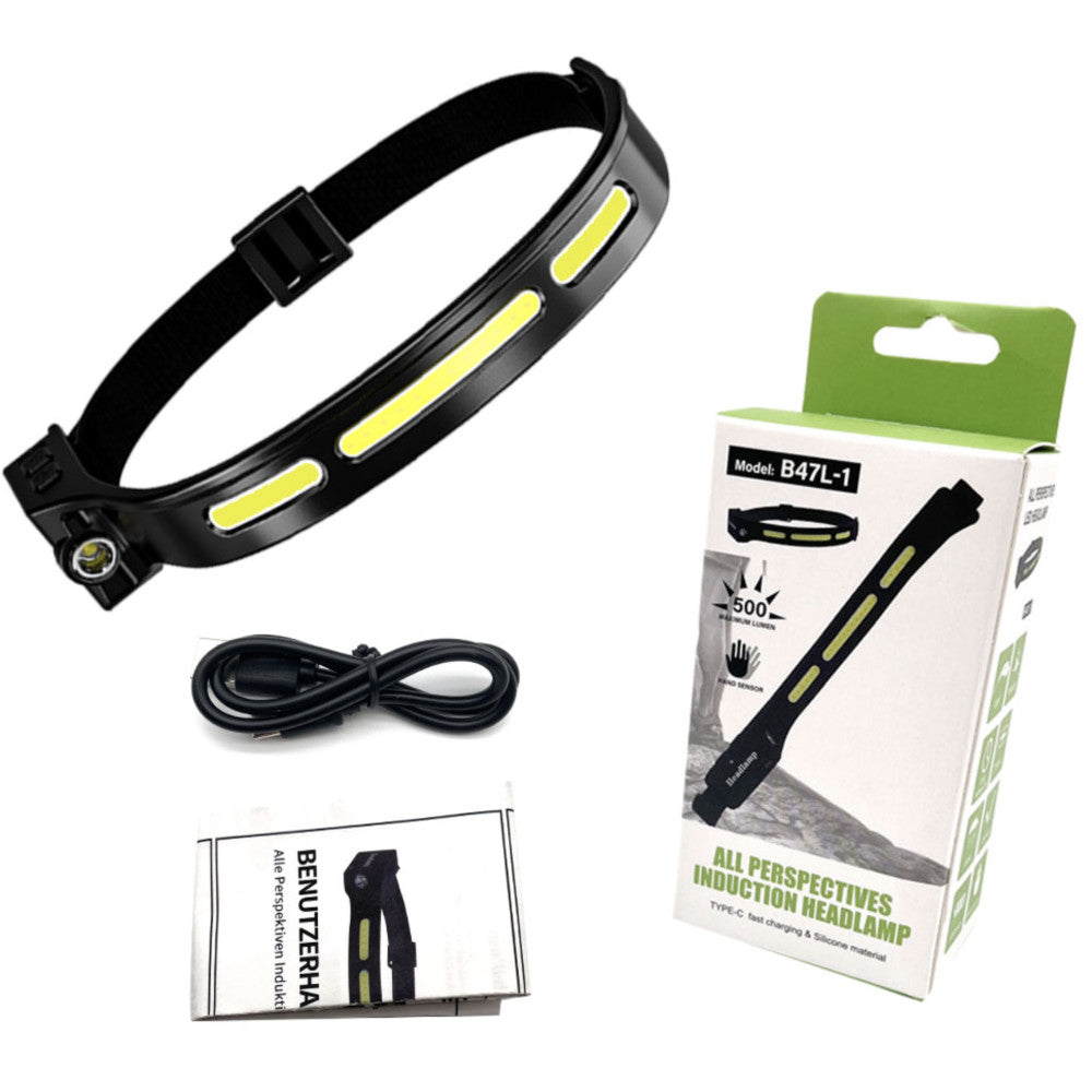 SPERAS B47L-1 500 Lumen Lightweight Rechargeable Smart Sensor Running Headlamp - 119 Metres