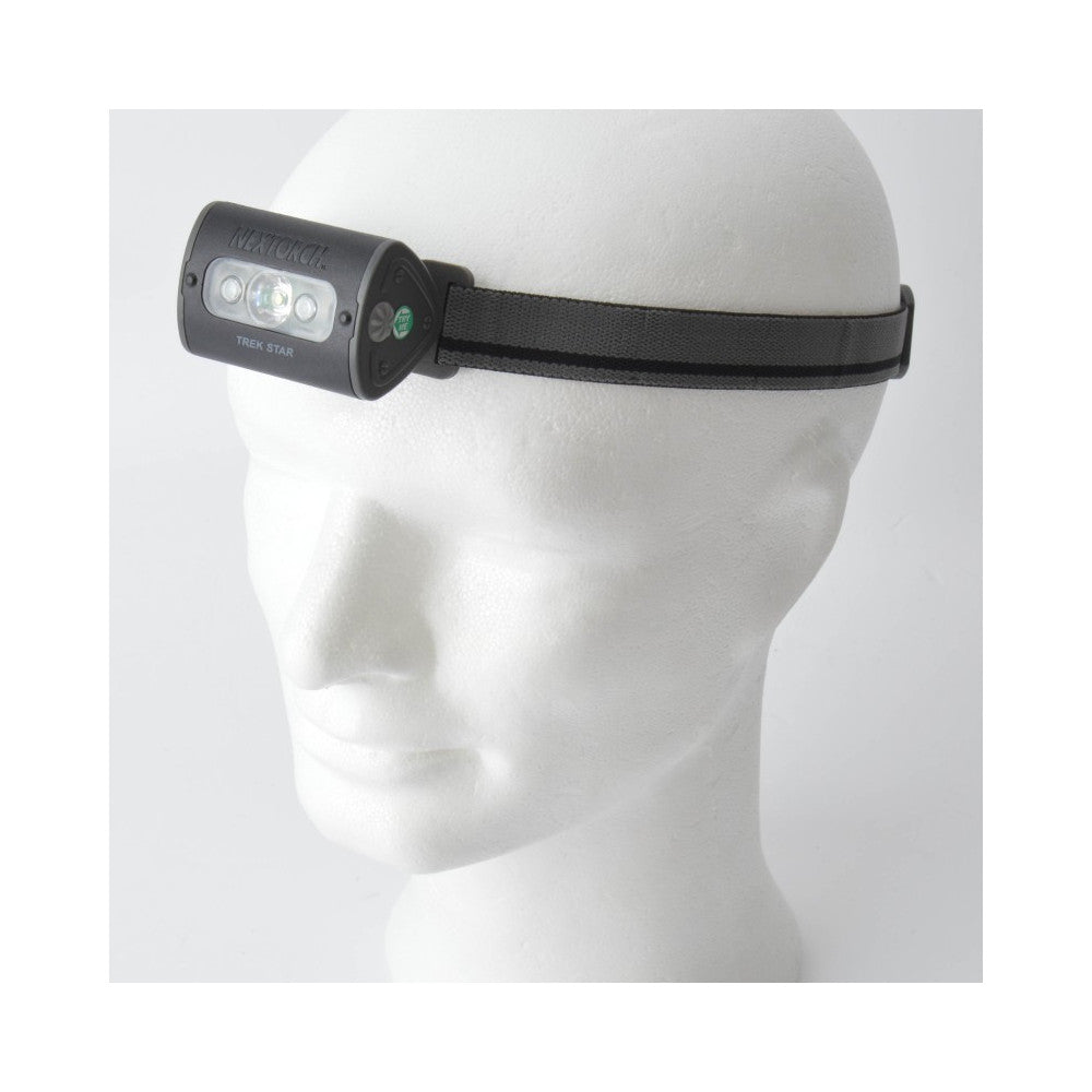 NEXTORCH Trek Star 220 Lumen Lightweight Headlamp with Red Light – 3AAA
