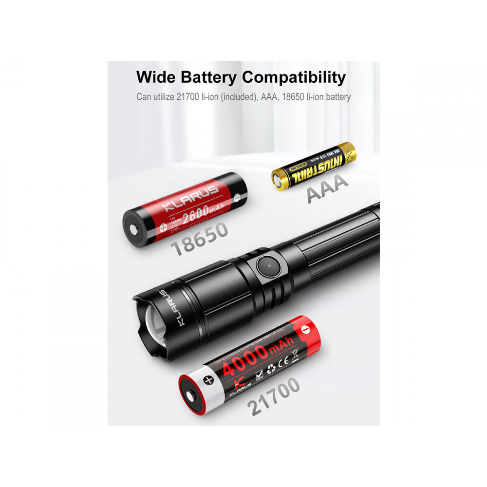 Klarus A2 Pro 1450 Lumen Rechargeable Zoomable Flashlight