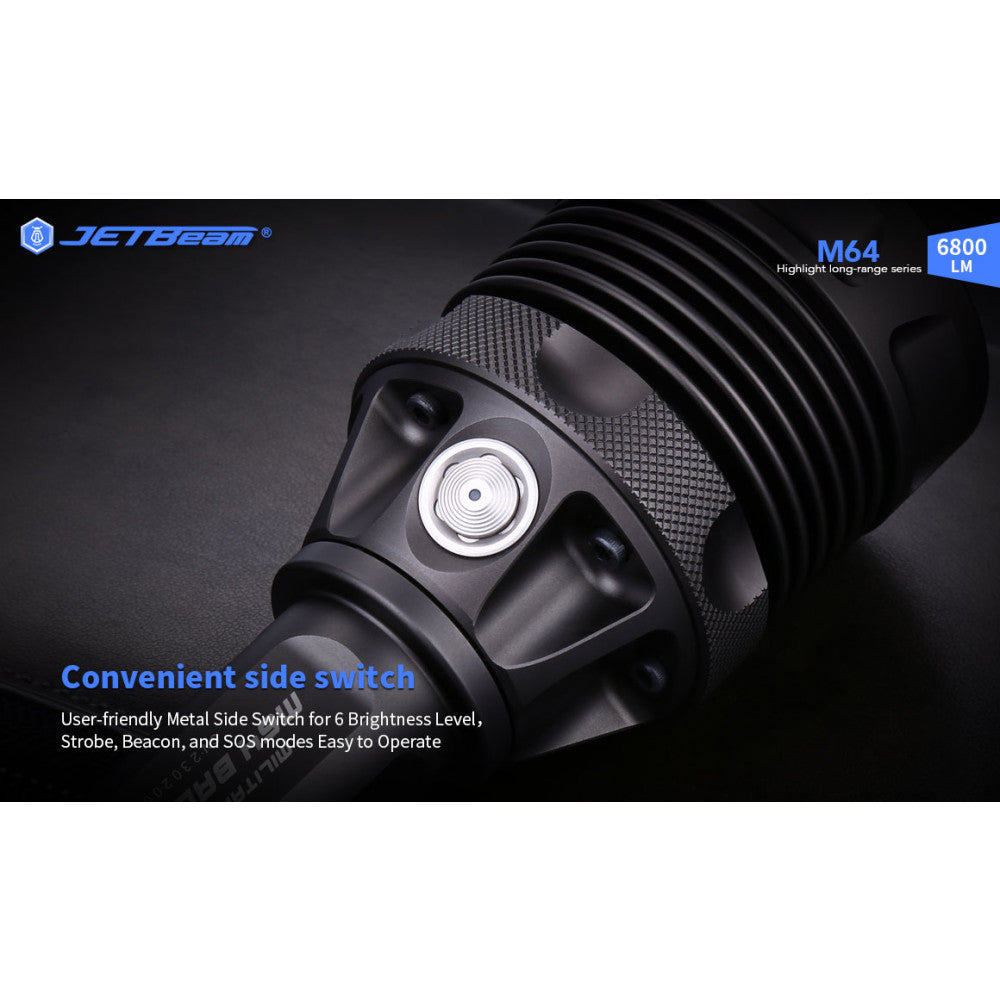 JETBeam M64 6800 Lumen Search Light - 1200 Metres