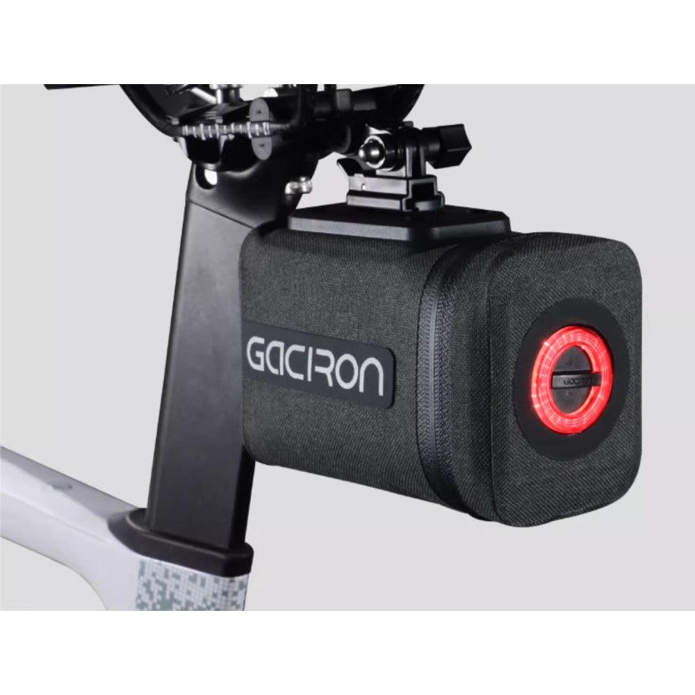 Gaciron Bird Nest 100 Bicycle Saddle Bag with Motion Sensor Tail Light - Grey
