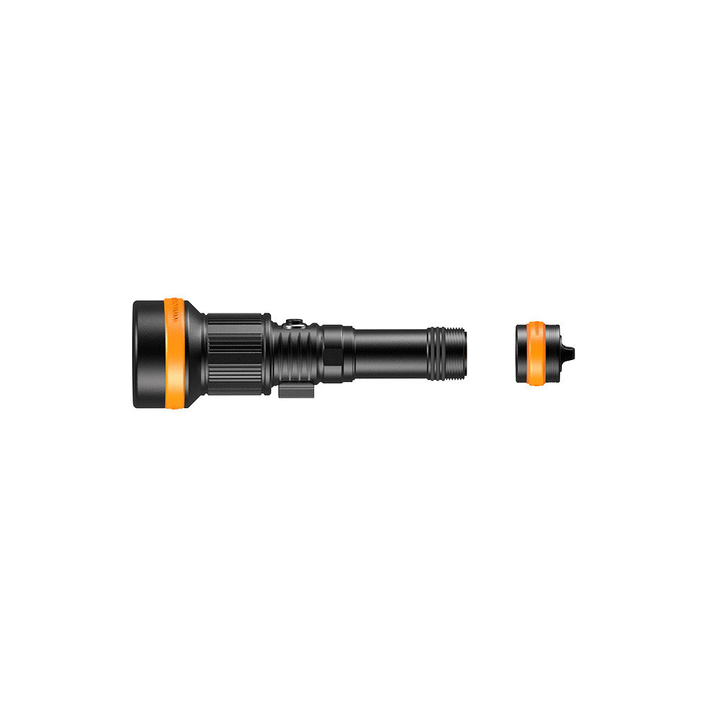 OrcaTorch ZD710 MK2 1500 Lumen Zoomable Diving Light - 150 Metres Diving Depth