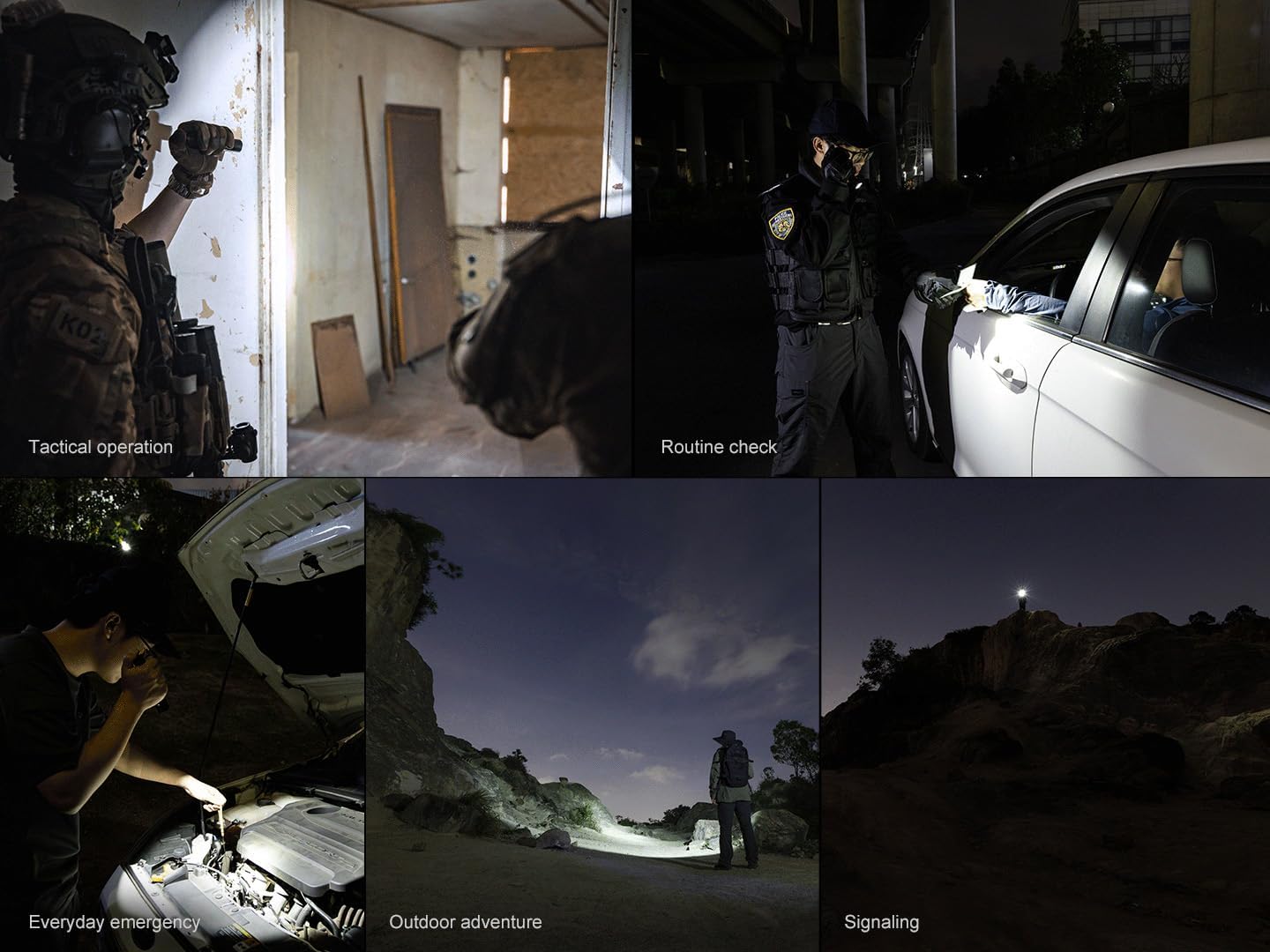 Fenix PD35R ACE LED Flashlight, USB-C Rechargeable - 2000 Lumens, 380 Metres
