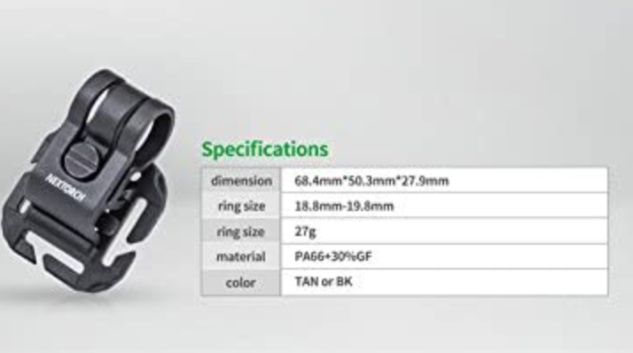 Nextorch Glo-Toob Tactical Mounting Kit - Black