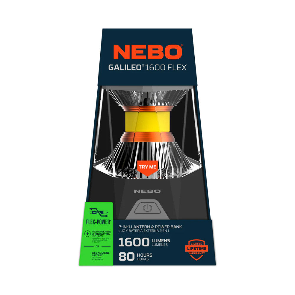 Nebo Galileo 1600 Lumen Rechargeable Lantern and Power Bank