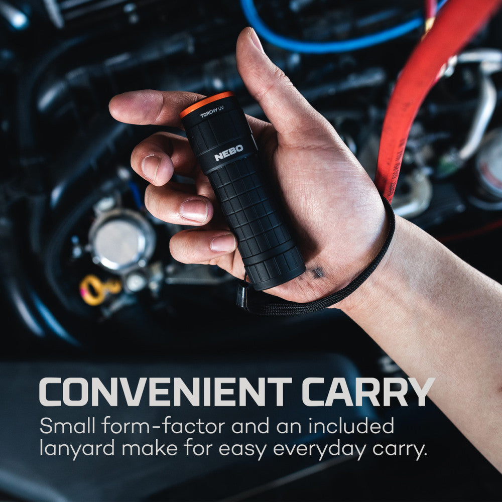 Nebo Torchy UV and Blacklight Pocket Torch with Dual UVA Technology - 3AAA
