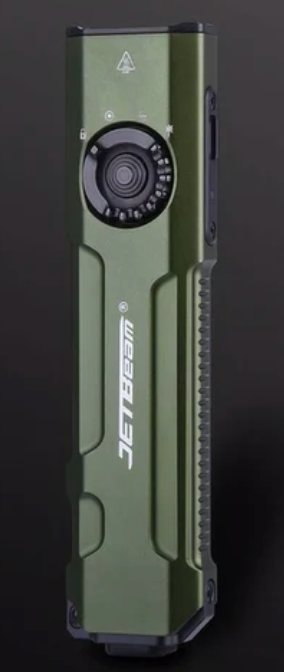 JETBeam E26-UV KUNAI 2000 Lumen Rechargeable Pocket Flashlight with 365nm UV and 5mW Green Laser