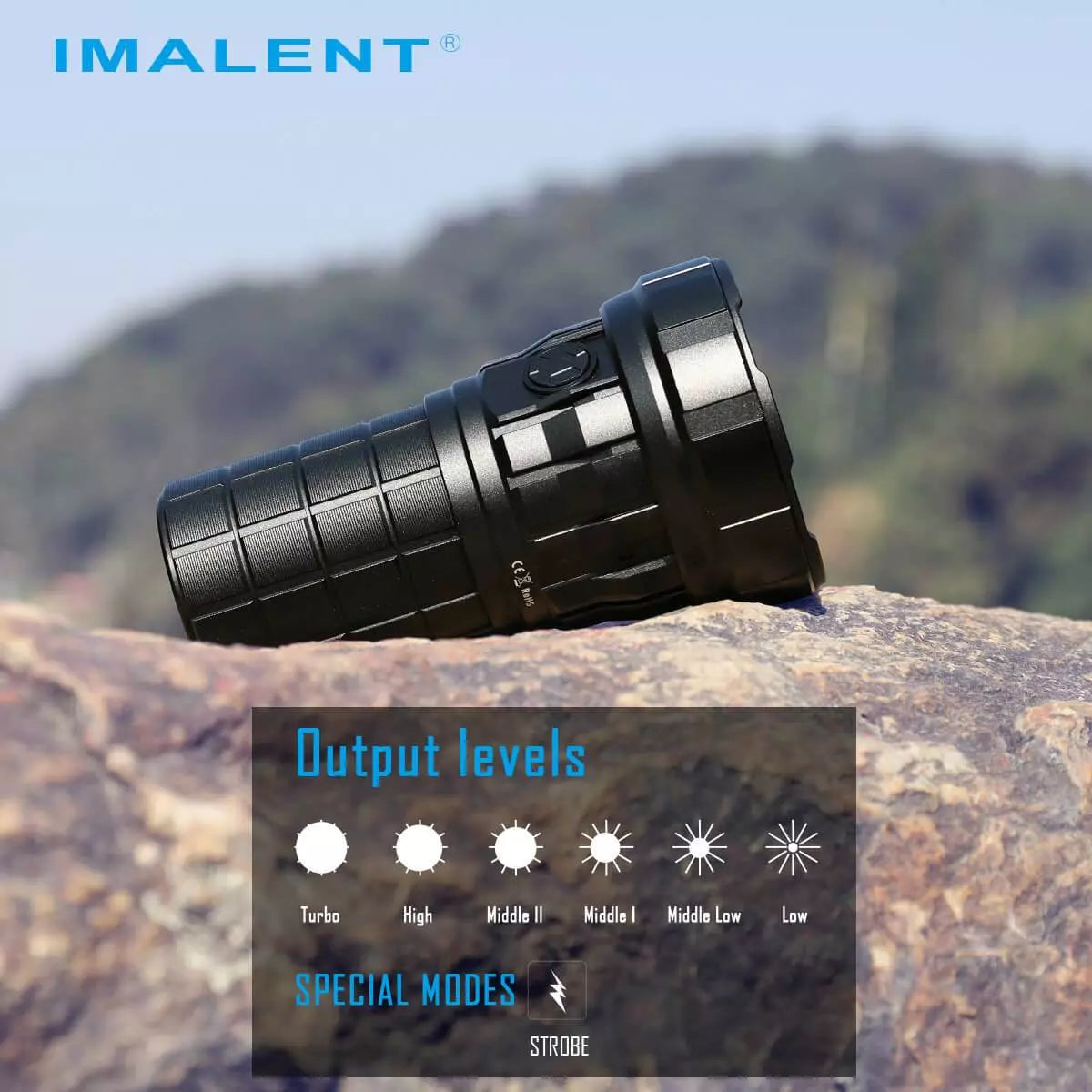 Imalent R60C 'Torrent' 18,000 Lumen Rechargeable Searchlight