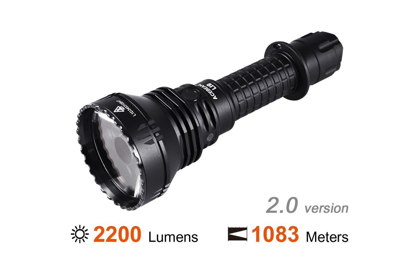 AceBeam L19 V2.0 2200 Lumen Rechargeable Flashlight Kit - 1083m