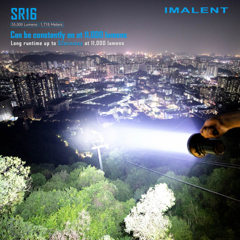 Imalent SR16 55,000 Lumen Rechargeable Searchlight - 1715m