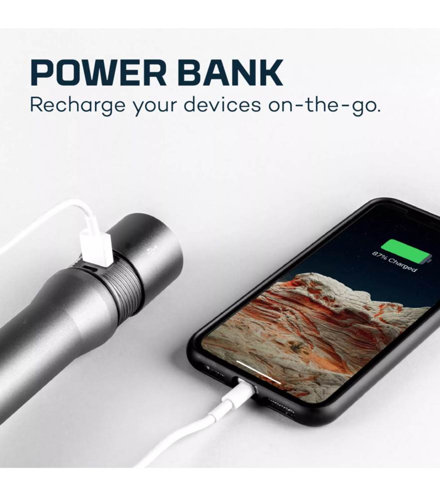 Nebo DaVinci 5000 Lumen Rechargeable Flashlight with Power Bank