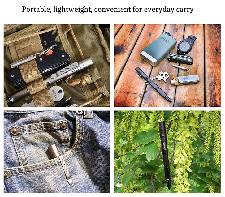 Wuben TP10-G 130 Lumen 3-in-1 Micro-USB Rechargeable Tactical Penlight