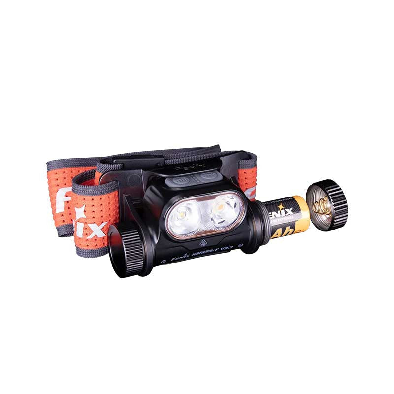 Fenix HM65R-T V2.0 1600 Lumen Headlamp + E04R Clip On EDC Light