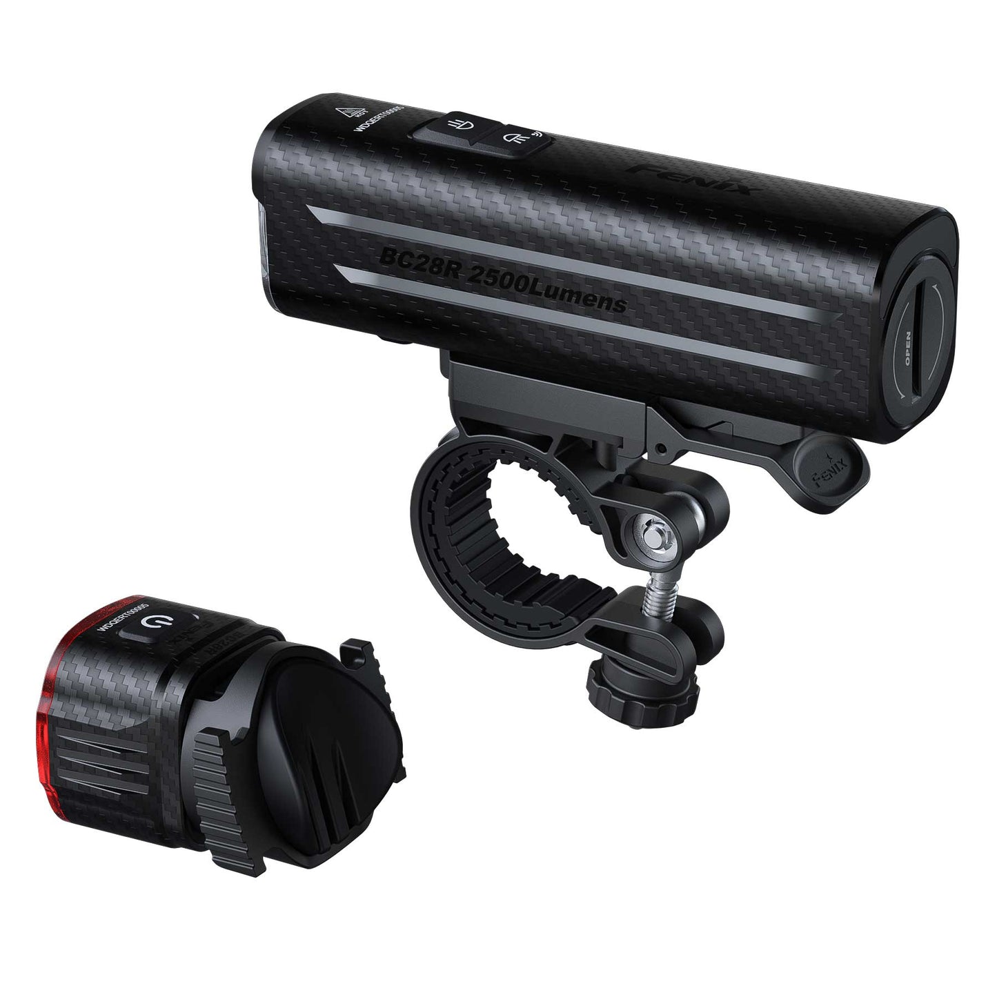Fenix BC28R 2500 Lumen Smart Front and Rear Bike Light Set