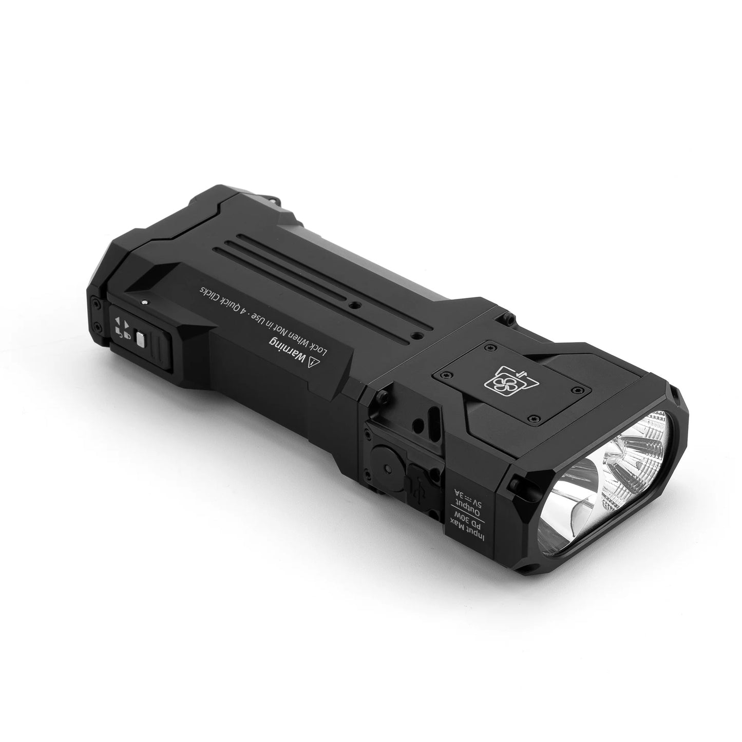 Wuben X1 Pro 12300 Lumens Rechargeable EDC Power Bank Flashlight (Black)