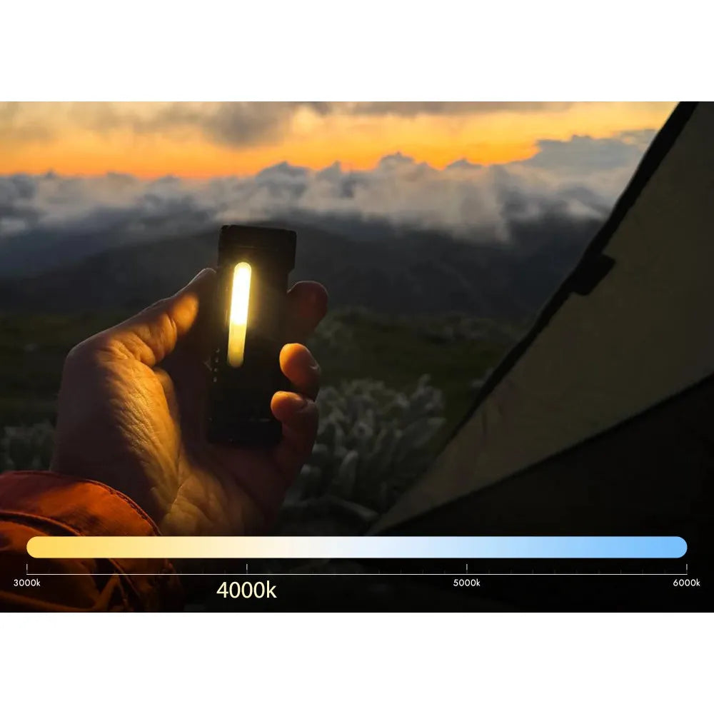 Wuben X4 1500 Lumen Compact EDC Flashlight - 205 Metres (Black)