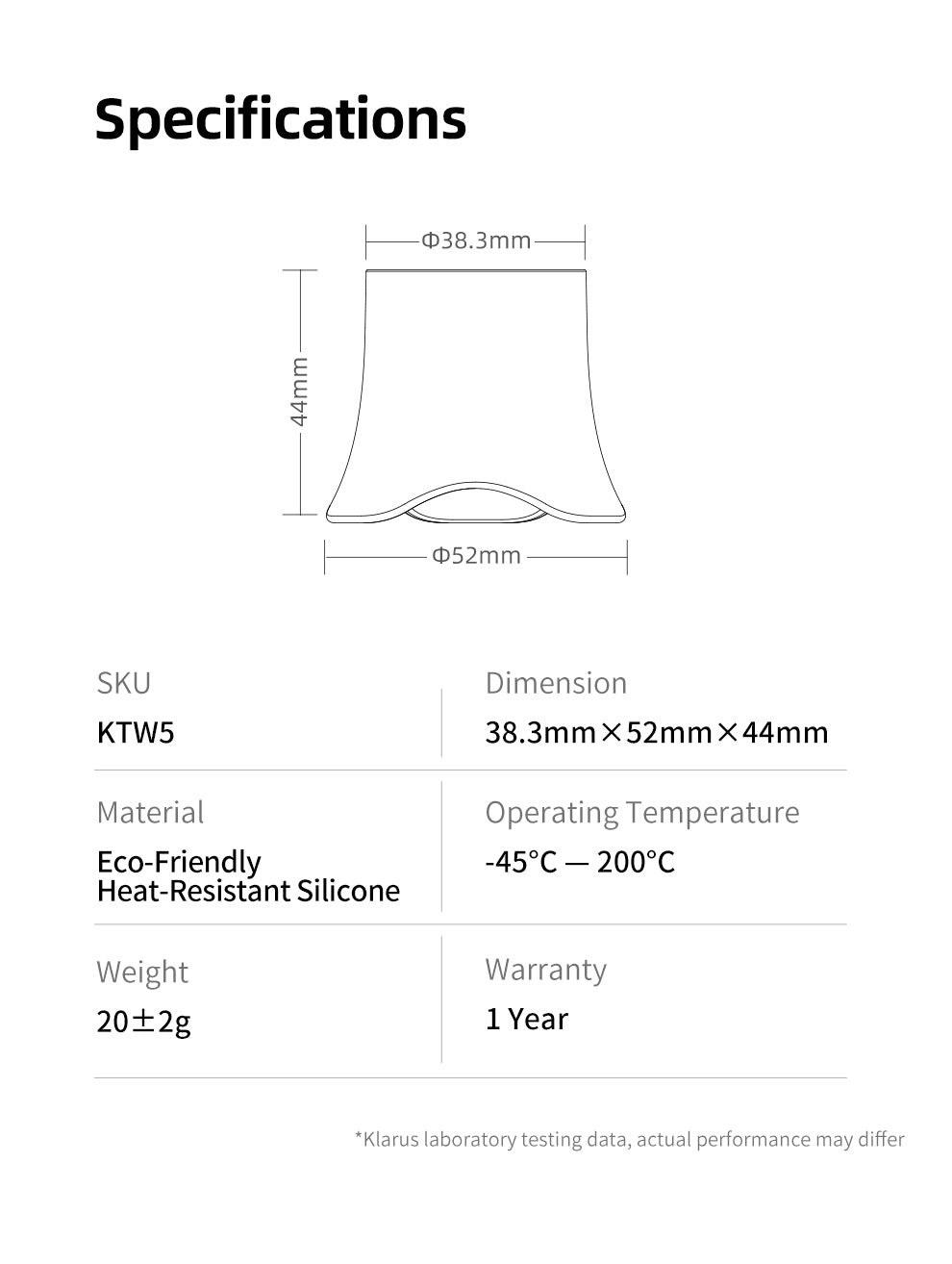 Klarus KTW5 Red Lantern Dreamlike Diffuser