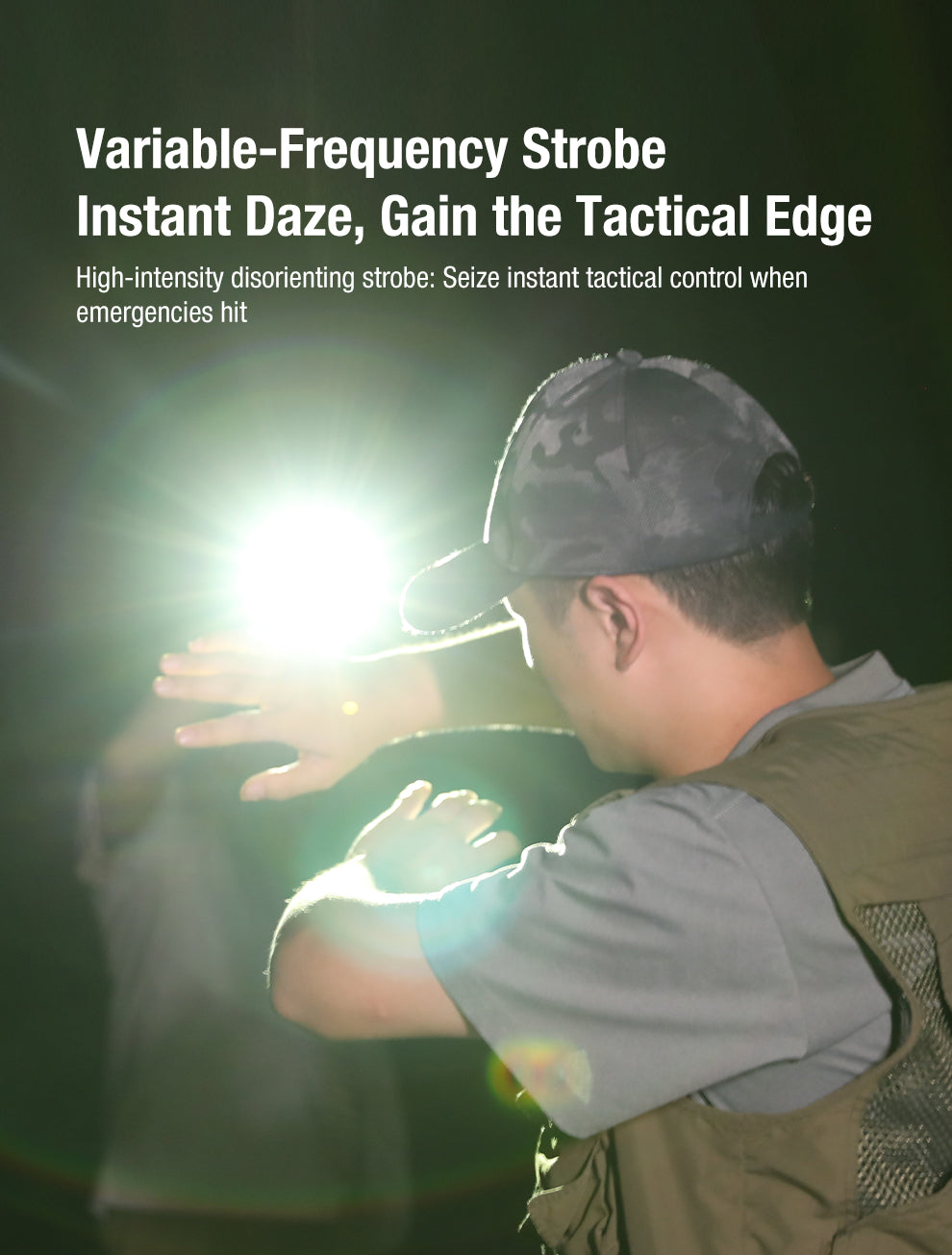 Klarus FlatTac X2 Ultra-Thin Palm-Sized Tactical Flashlight - 3000 Lumens, 170 Metres