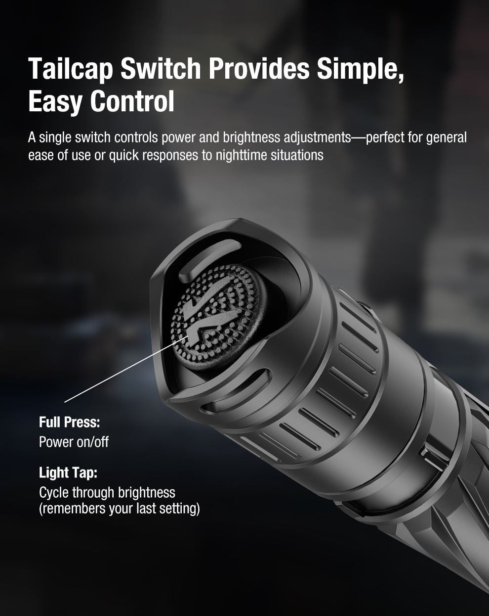 Klarus P2 EDC 2AA Flashlight - 1000 Lumens, 270 Metres