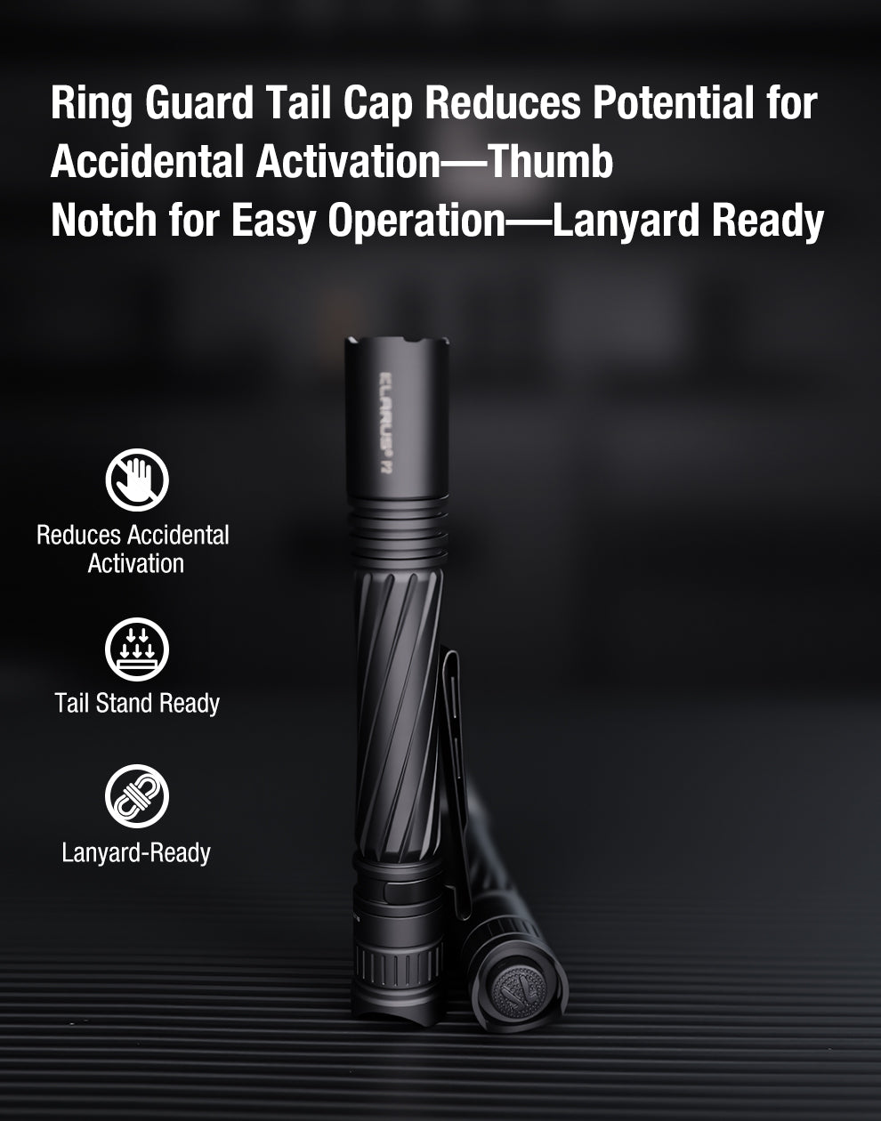 Klarus P2 EDC 2AA Flashlight - 1000 Lumens, 270 Metres