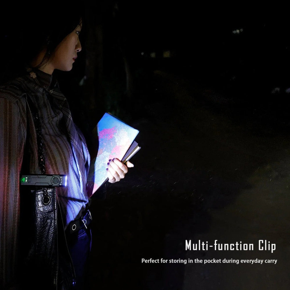 Imalent GR35 PE 2800 Lumen Rechargeable Flat Flashlight with Green Laser/UV/Police Lights - 426 Metres