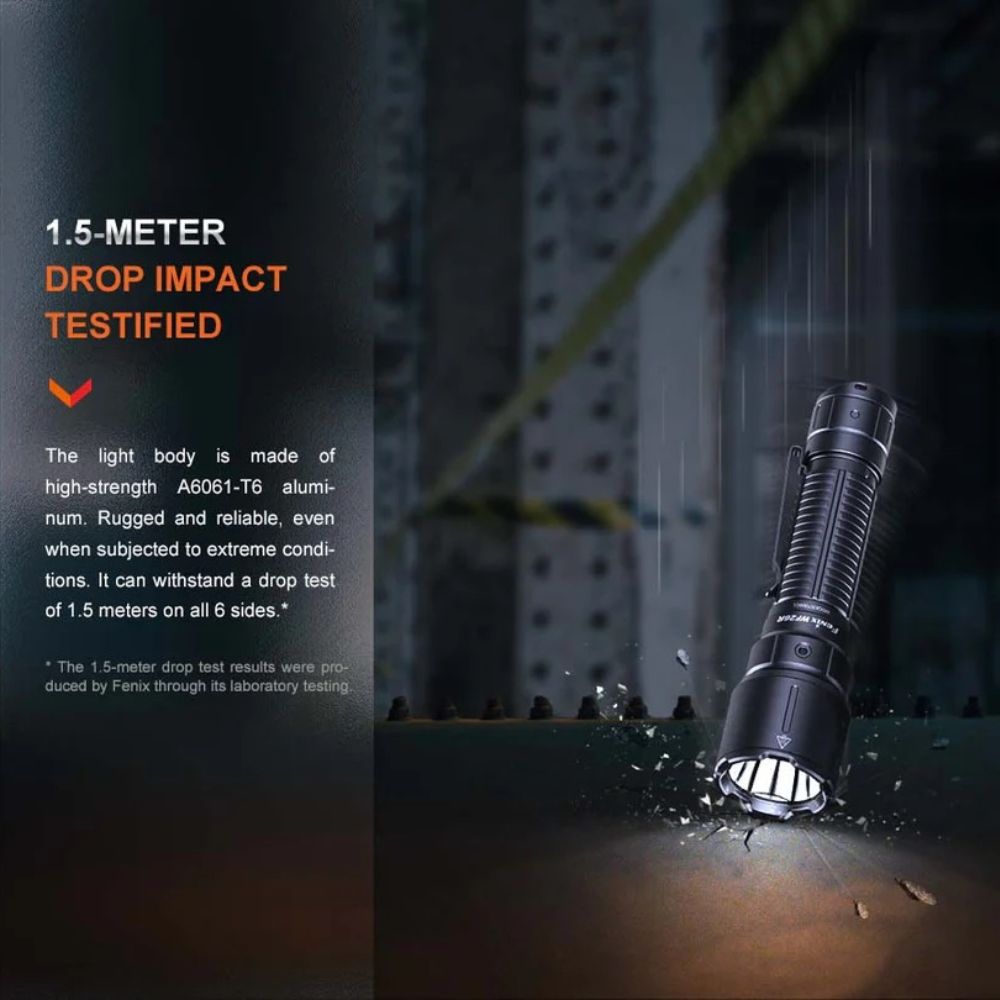 Fenix WF26R Rechargeable Flashlight with Charging Dock – 3000 Lumens USB-C Duty Torch