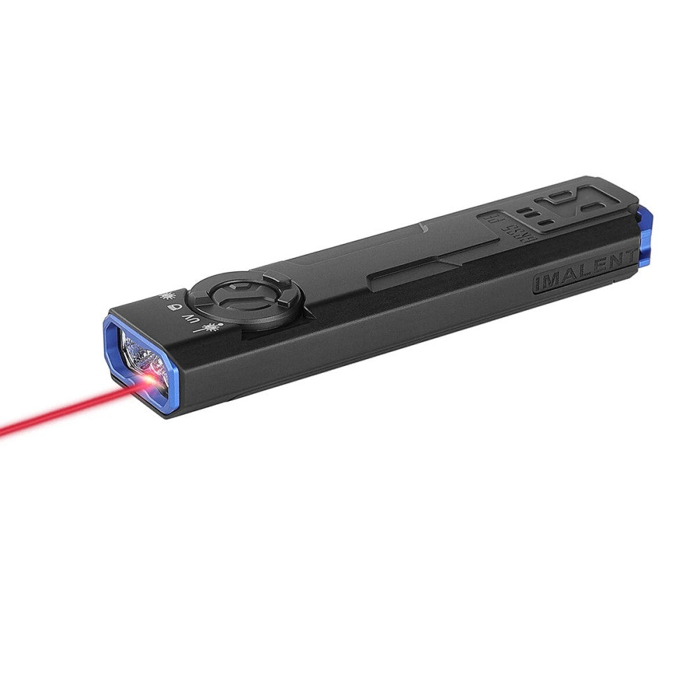 Imalent GR35 2800 Lumen Rechargeable Flat Flashlight with Red Laser/UV ...