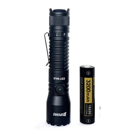 SPERAS EST Max 2500 Lumen Rechargeable Flashlight - 279 Metres