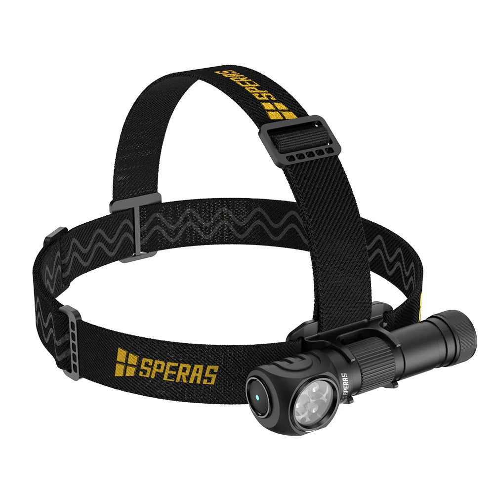 SPERAS SH20 Red and White Light Headlamp - 3000 Lumens, 173 Metres
