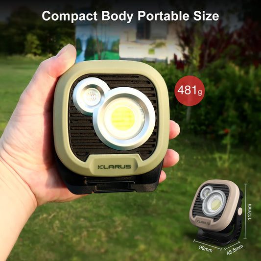 Klarus WL3 1500 Lumen Compact High Powered Rechargeable Camping Lantern