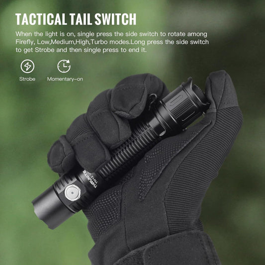 ThruNite TN12 V6 1950 Lumen Rechargeable EDC Pocket Flashlight - 259 Metres