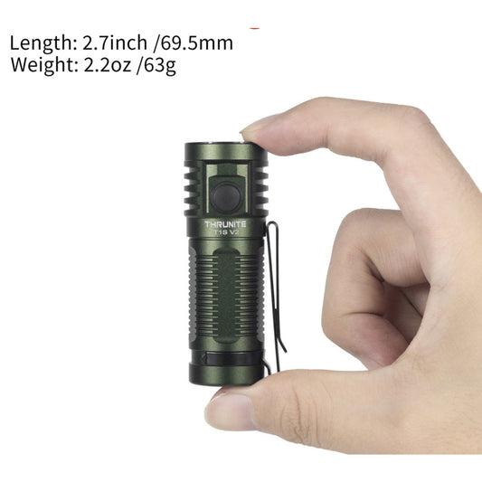 ThruNite T1S V2 1212 Lumen Rechargeable Mini Flashlight with Magnetic Tailcap - 184 Metres