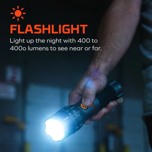 Nebo Slyde King 4K 4000 Lumen Rechargeable Zoomable Flashlight and Work Light - 350 Metres