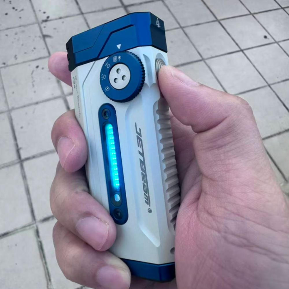 JETBeam E28 Rechargeable EDC Torch, 3300 Lumens, 365 Metres - LIMITED EDITION WHITE