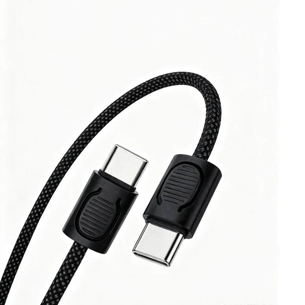 Klarus KC01 65W USB-C Braided Charging and Data Cable Keychain Lanyard