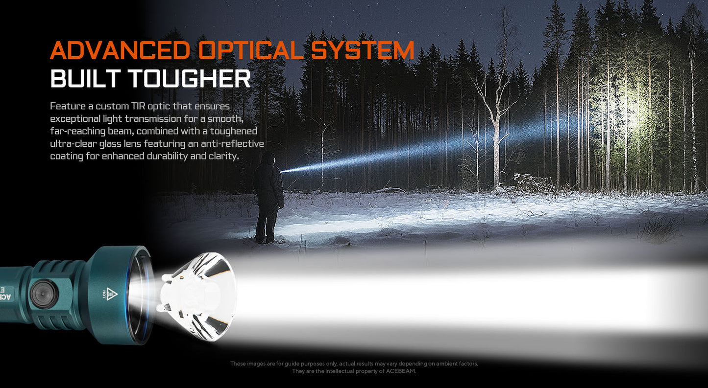 AceBeam E10 2.0 Ultra Compact Long-Range EDC Thrower - 1200 Lumens, 715 Metres