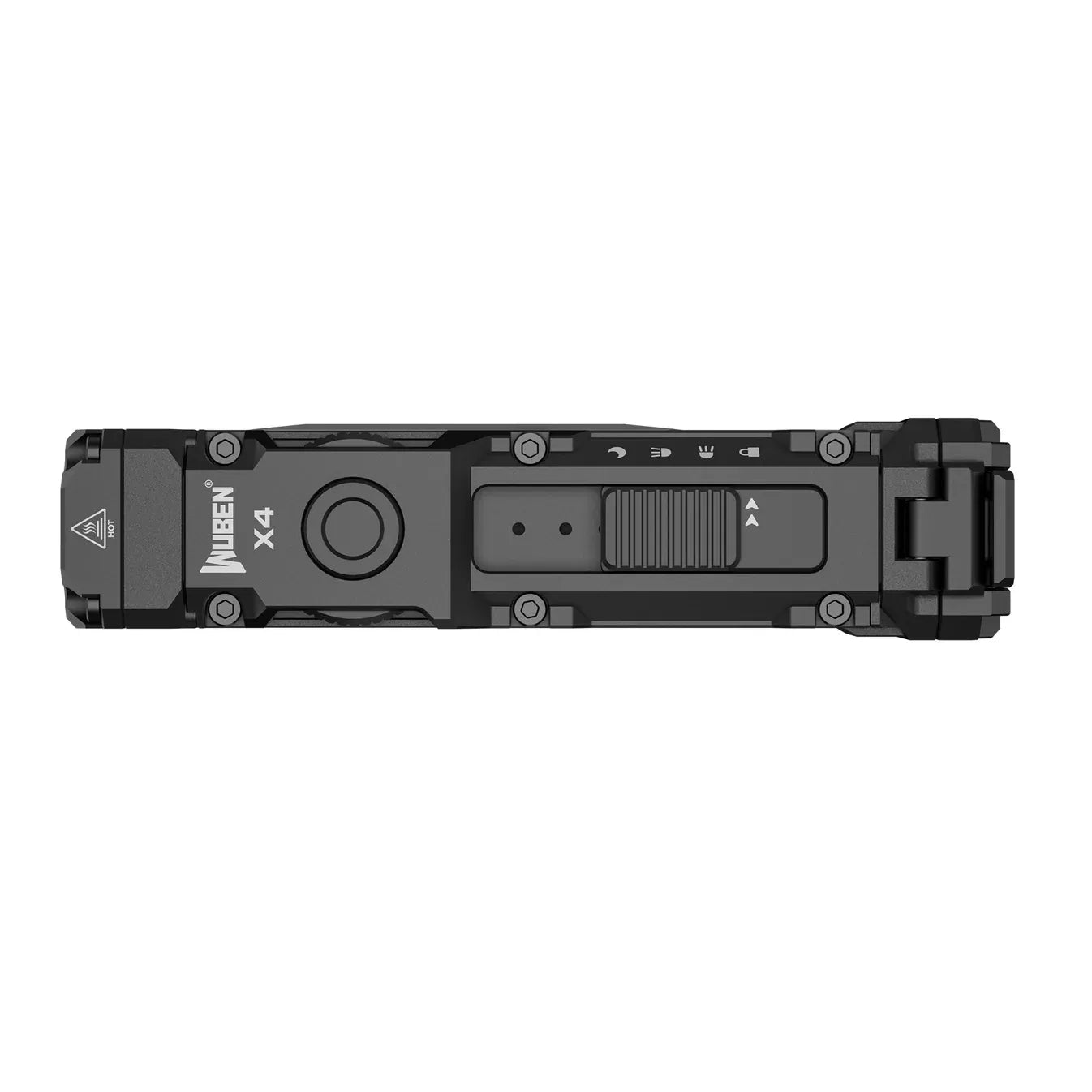 Wuben X4 1500 Lumen Compact EDC Flashlight - 205 Metres (Black)