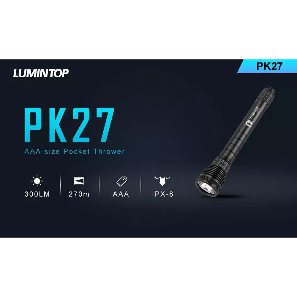 Lumintop PK27 300 Lumen AAA Flashlight