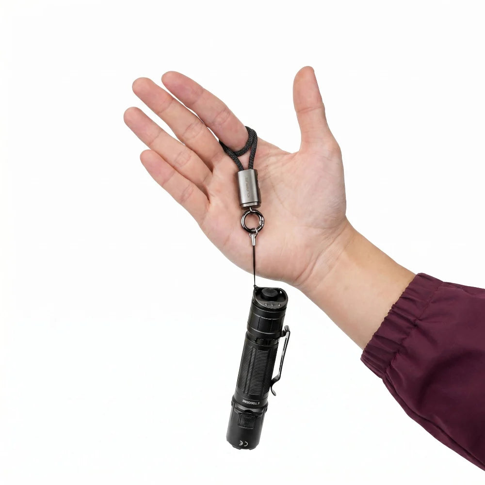 Klarus KC01 65W USB-C Braided Charging and Data Cable Keychain Lanyard