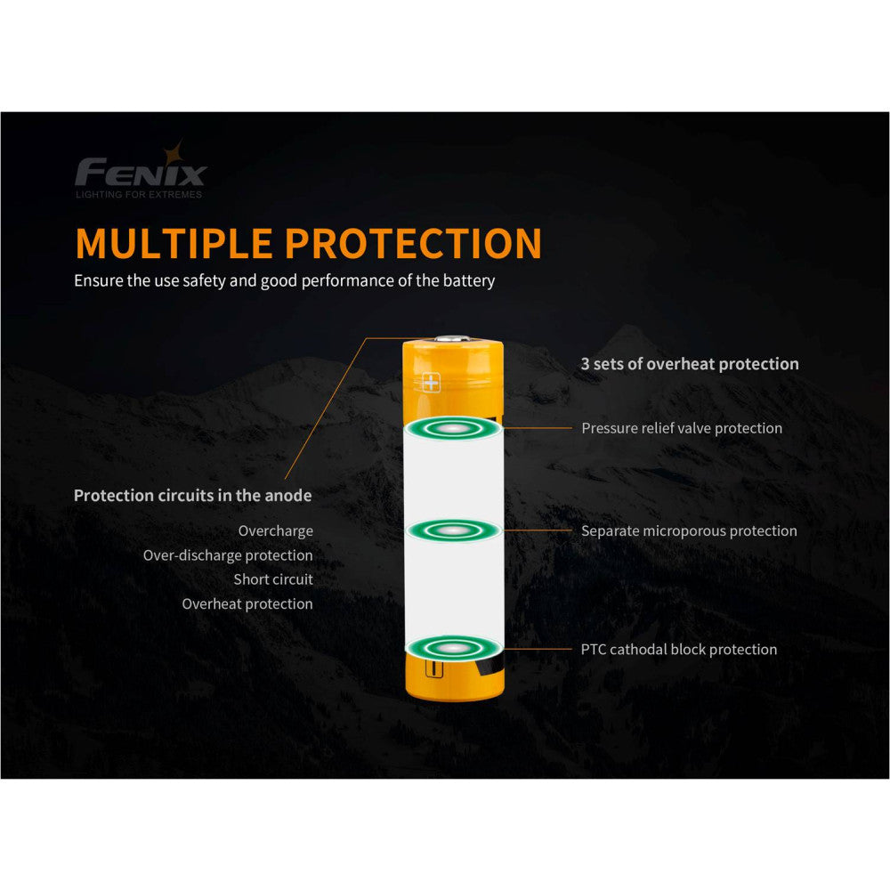 Fenix 21700 5000mAh Li-ion Rechargeable Battery ARB-L21-5000