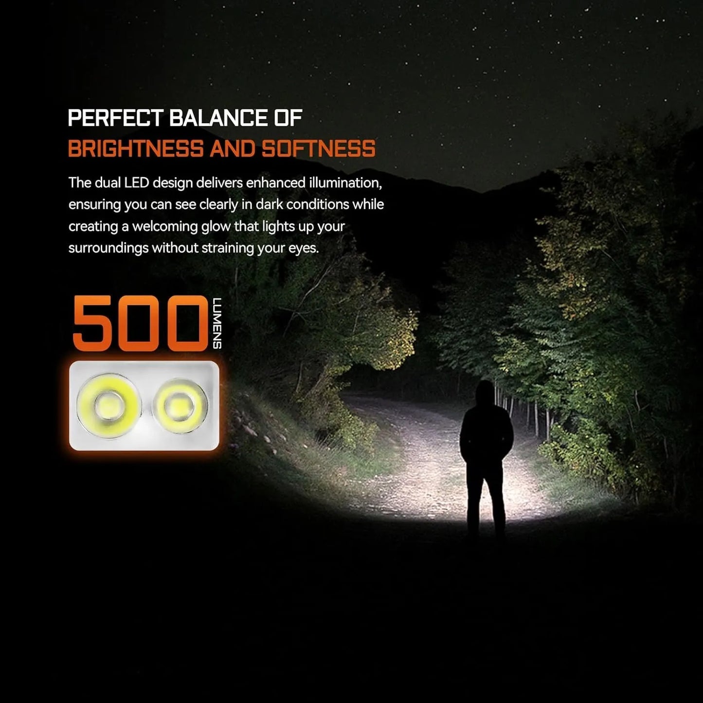 AceBeam Keylite 500 500 Lumen USB-C Keychain Light Black - 70 Metres