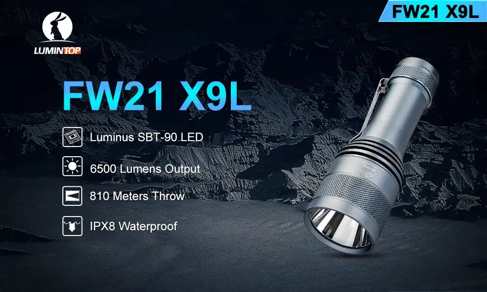 Lumintop FW21 X9L 6500 Lumen LED Compact Torch