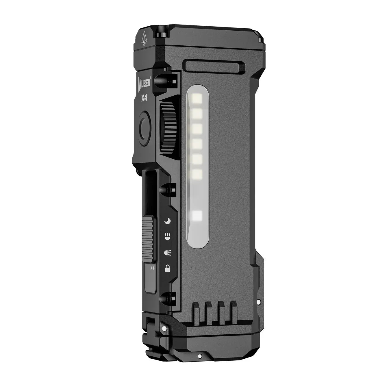Wuben X4 1500 Lumen Compact EDC Flashlight - 205 Metres (Black)