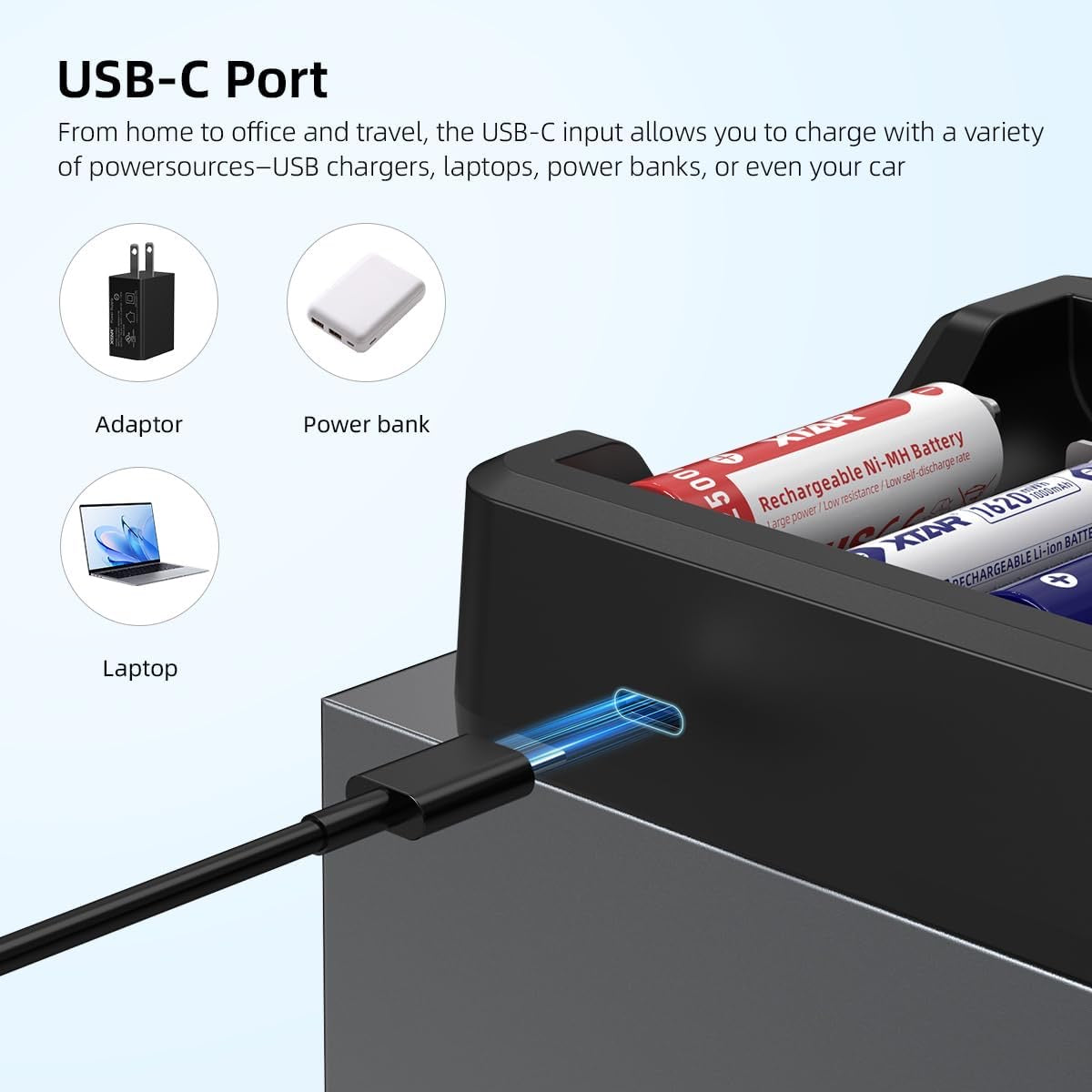 XTAR MX8 Smart Battery Charger with 8-Slots