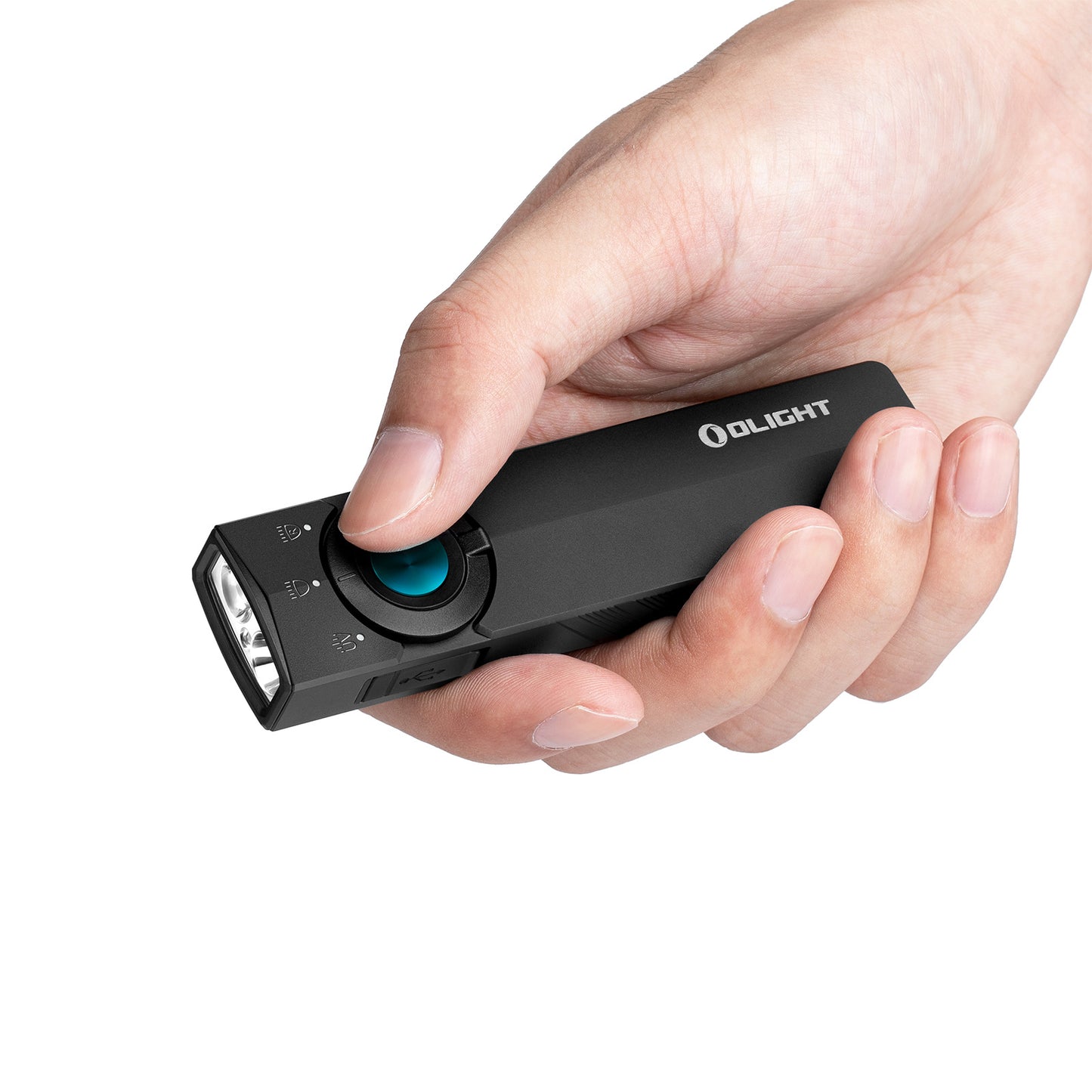 Olight ArkPro Lite – Flat Unibody EDC Torch with Multi-Light Sources - Matte Black - 1200 Lumens