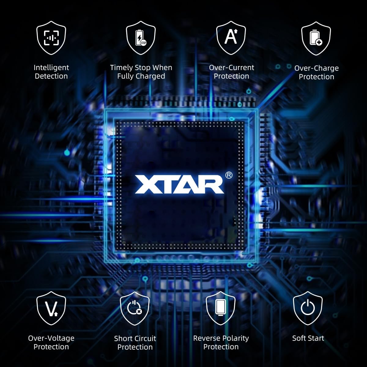 XTAR VX2 Pro 2-Slot Smart Battery Charger & Capacity Tester
