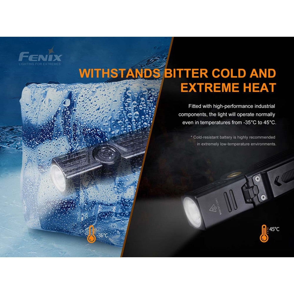 Fenix WT25R 1000 Lumen Rechargeable Adjustable Head Work Light - 220 Metres