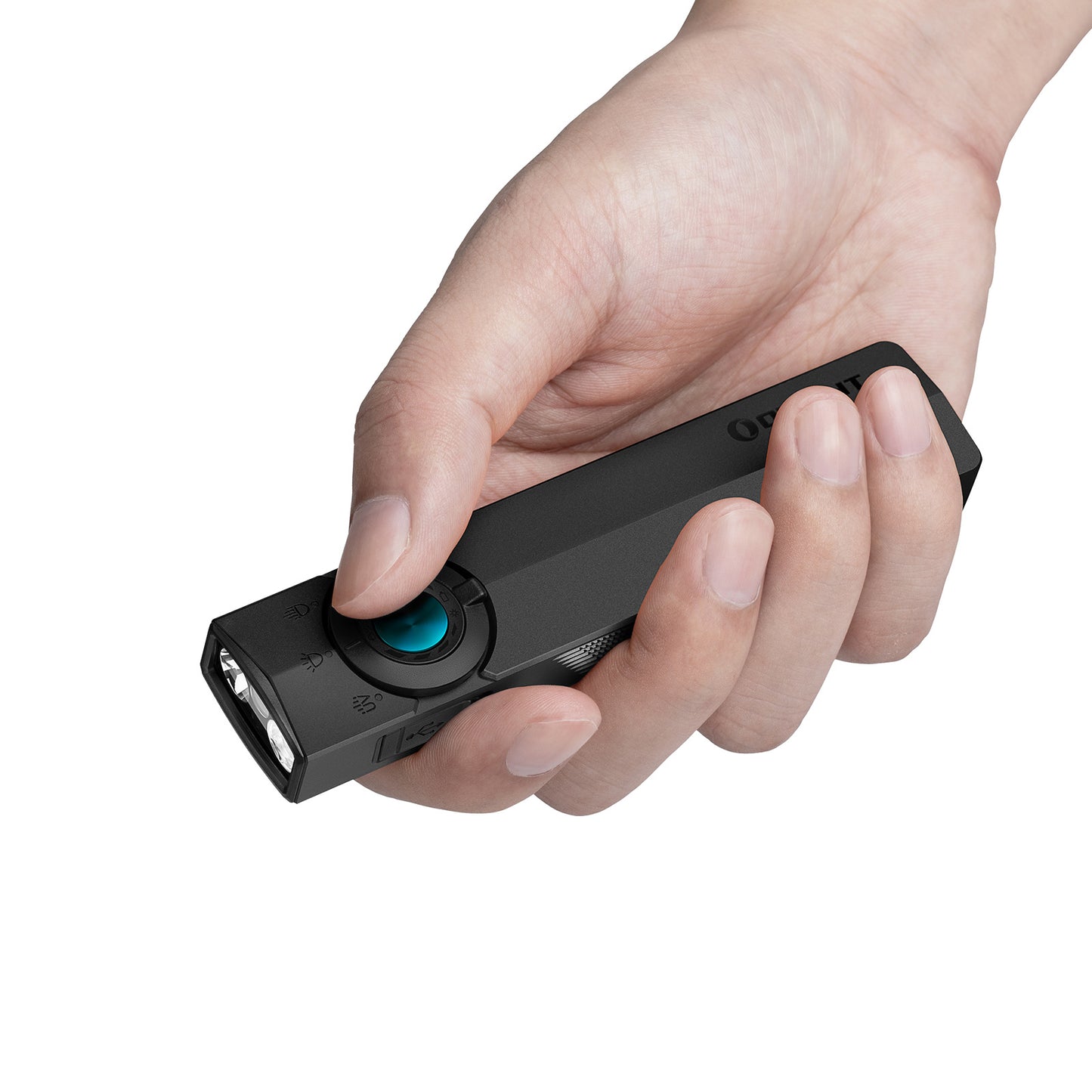Olight ArkPro – Flat Unibody EDC Torch with Multi-Light Sources, Matte Black - 1500 Lumens, 205 Metres