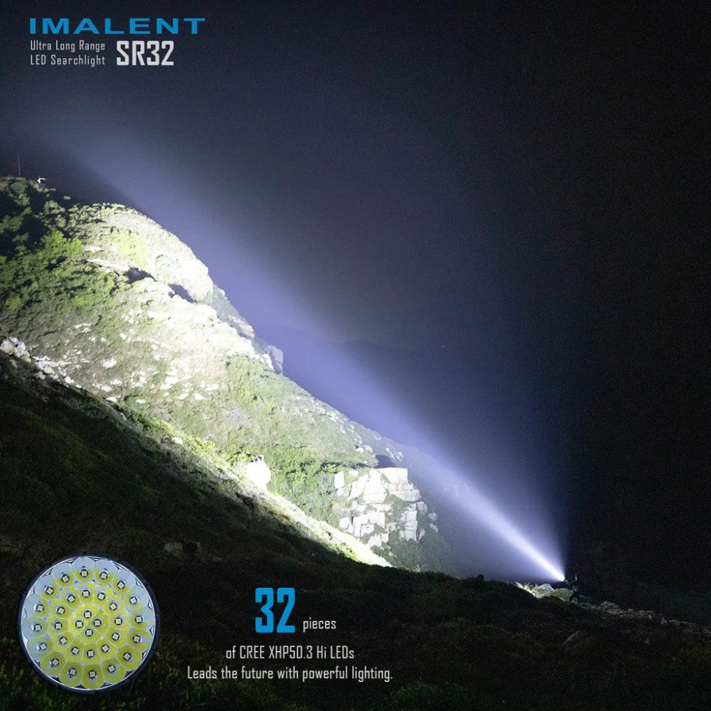 Imalent SR32 120,000 Lumen Ultra Powerful Searchlight - 2080 Metres